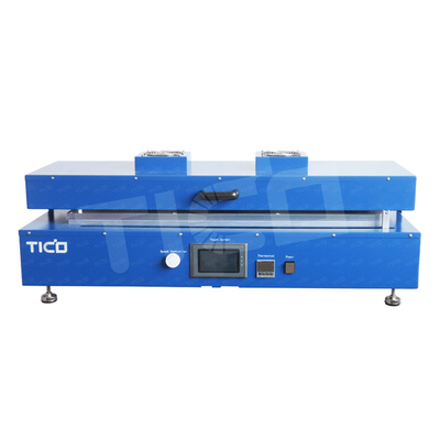 Αγορά 220V μπαταρία κενό ταινία Coater Top θέρμανση ταινία εξοπλισμός χύτευσης 800mm ρυθμιζόμενο online manufacture