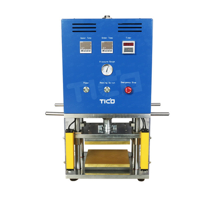 Μηχανή πίεσης θερμής πλάκας με μπαταρία 1KW 200 * 200mm